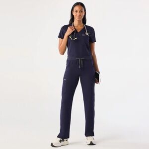 Women's Navy Blue Scrub Set